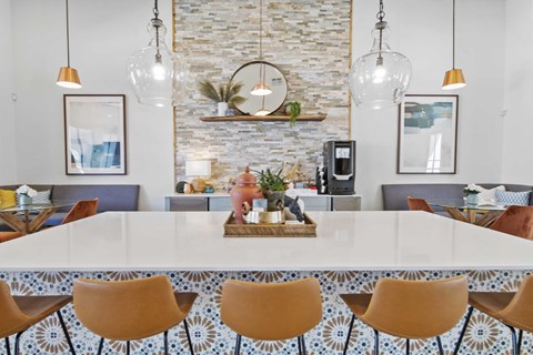 Dining room with table at Emerson at Trace, San Marcos, TX, 78666