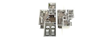 Aurora Floorplan at The Village at Granger Pines, Texas, 77302