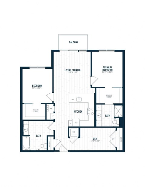 the illustration of the redesign of the 2400 sq ft floor plan