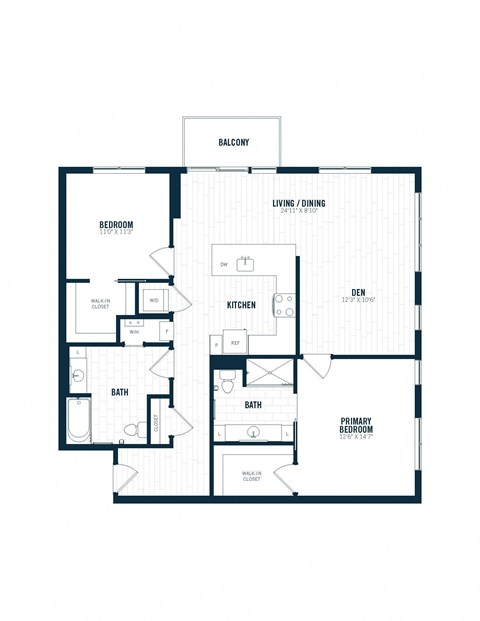 floor plan of the first floor of a modern house