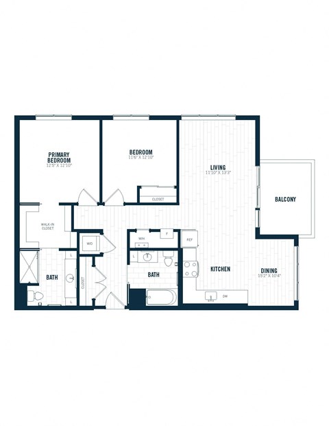 a floor plan of a home with an open floor plan