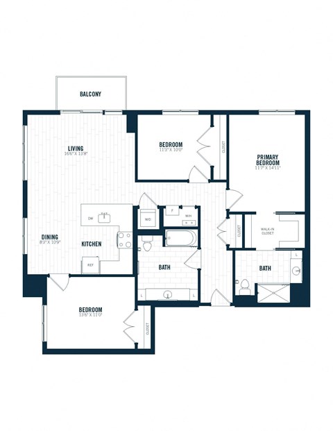 a blueprint of a floor plan of a house