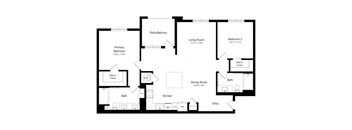 a drawing of a floor plan of a house
