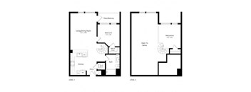 the floor plan of the apartment