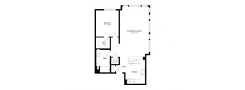 a black and white floor plan of a house