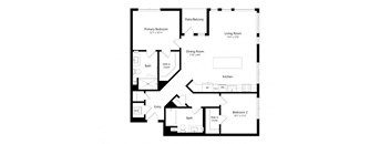 the floor plan of the apartment