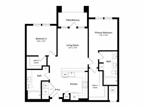 the floor plan of the residence