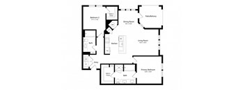 a black and white floor plan of a house