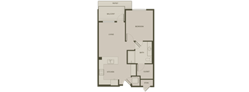 a floor plan of a bedroom apartment