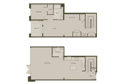 the floor plan of the apartments