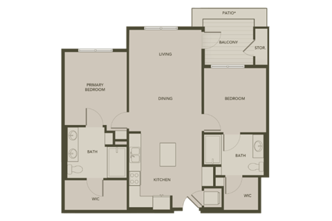 the floor plan of the apartments