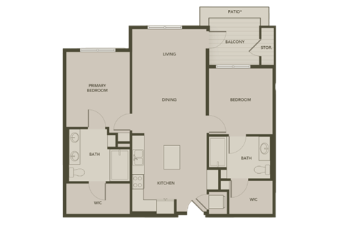 a floor plan of a small house with bedrooms and a bathroom