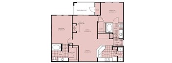 a blueprint of a floor plan of a residence