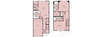 two floor plan of a 670 sq ft house