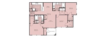 two story floor plan of a house with bedrooms and baths