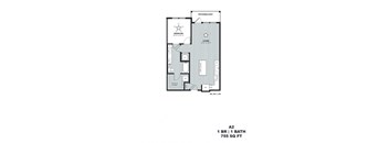 a floor plan of a 1234 sq ft