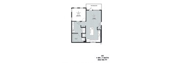 a floor plan of a 1234 sq ft roommates