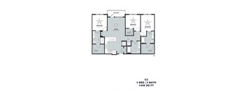 the floor plan of the 423 sq ft