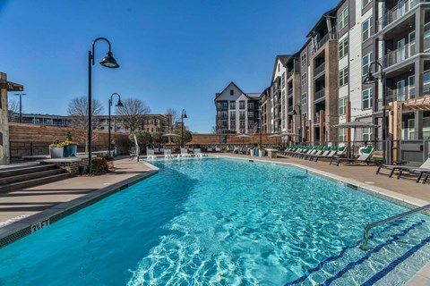 our apartments have a large pool for residents to enjoy