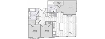 a floor plan of a three story house with a garage