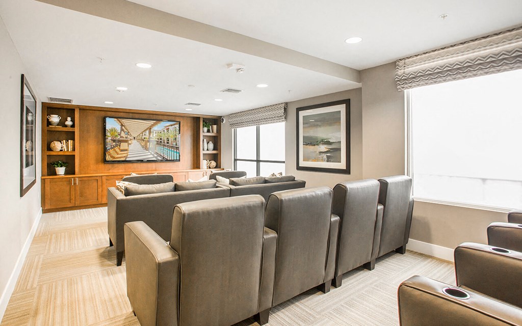 a conference room with chairs and a table