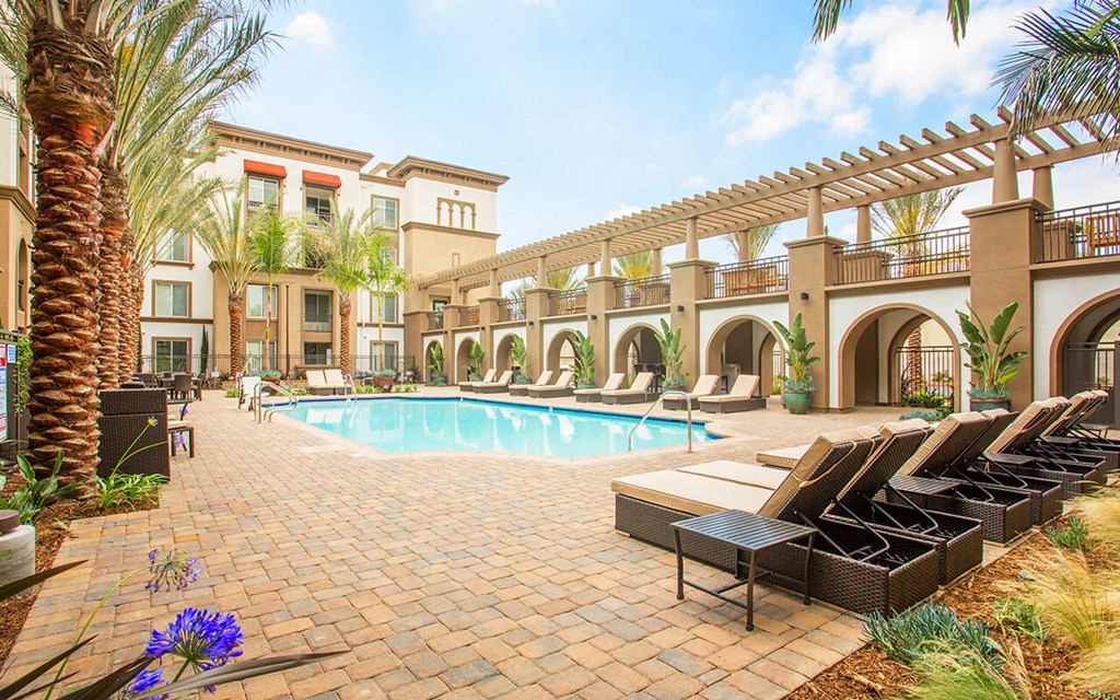 a swimming pool at the resort