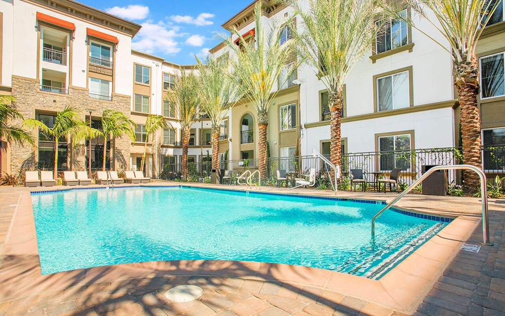our apartments offer a swimming pool in front of our building