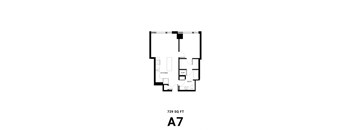floor plan of the attic apt