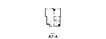 floor plan of upper level of the attic apartment