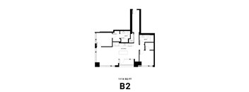 a floor plan of a room with a cat and a dog