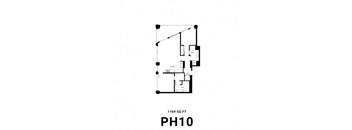 floor plan of the house with bedroom and bathroom