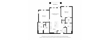 a floor plan of a unit with a 95 sq ft floor