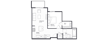 the floor plan of the apartment