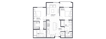 4 bedroom floor plan  apartments in brickell  the nexus