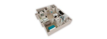 bedroom floor plan  the falls apartments  clearwater