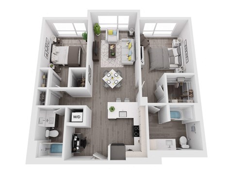 a 1 bedroom floor plan  apartments