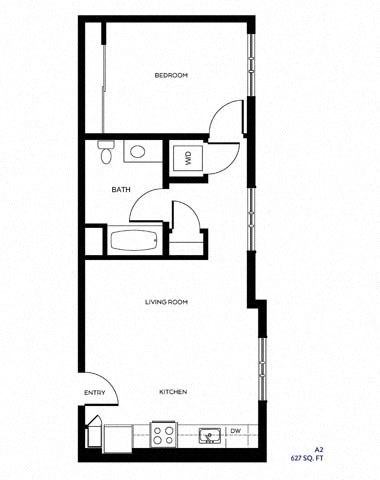 a floor plan of a house with three different floors