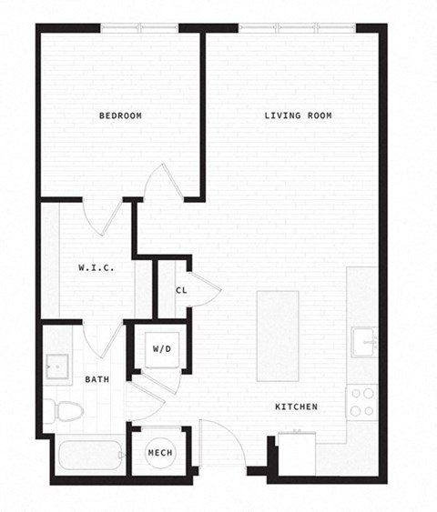 a floor plan of a house with an open floor plan