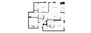 a floor plan of a house with floor plans of different rooms and spaces