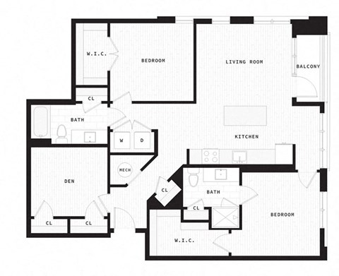 a floor plan of a house with floor plans of different rooms and spaces