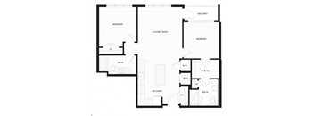 a floor plan of a house with an open floor plan