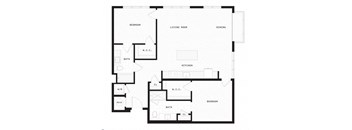 a floor plan of a house with an open floor plan