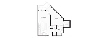 a floor plan of a house with an attic floor