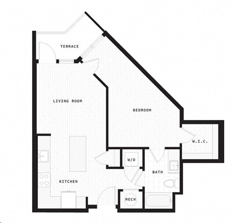 a floor plan of a house with an attic floor