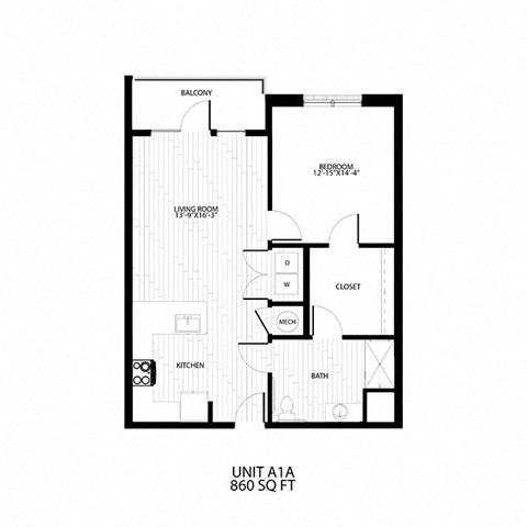floor plan of 55055 of the unit aia