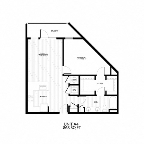 floor plan of the third level of the apartment
