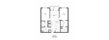 the floor plan of unit b1 of the condos