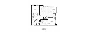 floor plan of the first level of the apartment