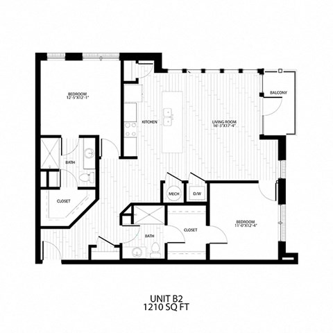 floor plan of the first level of the apartment