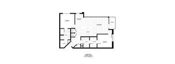 floor plan of the unit b 1st floor